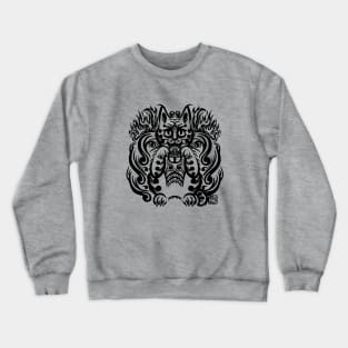 Cat Symbol Crewneck Sweatshirt